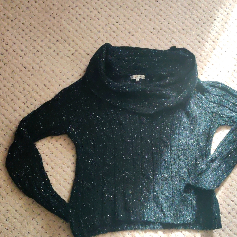 Carol Rose black/silver sweater
